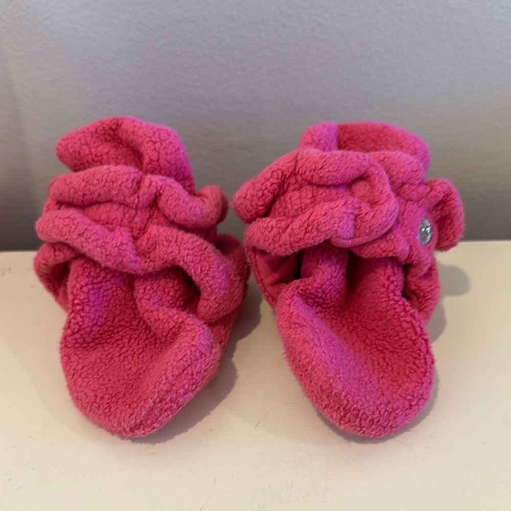 Cozy Pink Baby Booties